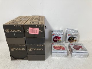 4 X VARIETY PACKS OF TASSIMO DRINKS BBE: 28/9/24: LOCATION - BR8