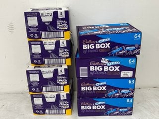 4 X CADBURY & OREO BIG BOX OF TREATS 64 PACK BBE: 18/09/24 TO INCLUDE 4 X BOXES OF CADBURYS FREDDO CARAMEL BARS BBE: 09/10/24: LOCATION - BR8