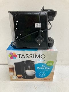 2 X BOSCH TASSIMO SUNY COFFEE MACHINES IN BLACK: LOCATION - BR8