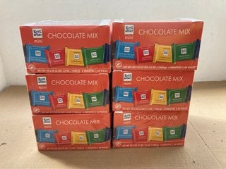 6 X BOXES OF RITTER SPORT CHOCOLATE MIX ( B.B DATE 31.08.2024 ): LOCATION - BR4