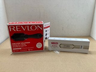 REVLON ONE STEP VOLUMISER TO INCLUDE TYMO RING HAIR STRAIGHTENING COMB: LOCATION - BR6