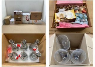 QTY OF ASSORTED ITEMS TO INCLUDE MIKASA JULIE WINE GLASSES: LOCATION - BR7