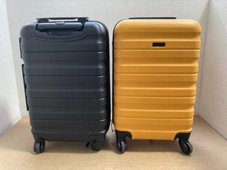 JOHN LEWIS & PARTNERS YELLOW & BLACK HARDSHELL CABIN CASE TO INCLUDE JOHN LEWIS & PARTNERS BLACK HARD SHELL CABIN CASE: LOCATION - BR7