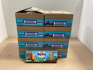 8 X BOXES OF BARNY CHOCOLATE SOFT BAKED BEAR BARS ( B.B DATE 27.9.2024 ): LOCATION - BR10