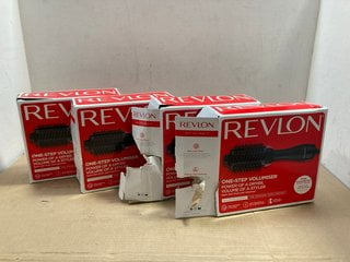 4 X REVLON SALON ONE STEP HAIR DRYER BRUSH: LOCATION - BR10