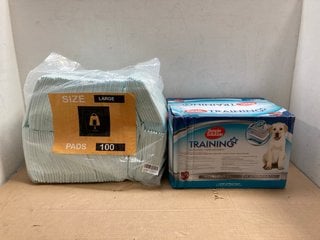 2 X ASSORTED PET CARE ITEMS TO INCLUDE INSTA SHIELD PUPPY TRAINING PADS: LOCATION - BR10