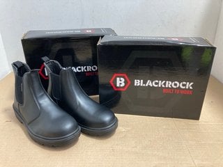 2 X BLACKROCK DEALER BOOTS IN BLACK UK SIZE 9: LOCATION - BR11