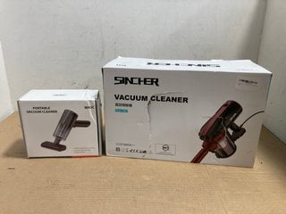 SINCHER VACUUM CLEANER MODEL : D600 TO INCLUDE WJC PORTABLE VACUUM CLEANER MODEL : A5: LOCATION - BR11