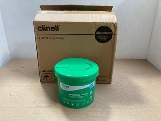 BOX OF 4 CLINELL UNIVERSAL WIPES: LOCATION - BR12