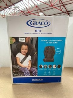 GRACO AFFIX GROUP 2/3 HIGH BACK BOOSTER SEAT: LOCATION - BR12