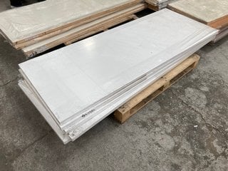 PALLET OF FCS SD WHITE TEXTURED INTERIOR DOOR SIZE 1981 X 838 X 35MM RRP £98: LOCATION - B5 (KERBSIDE PALLET DELIVERY)