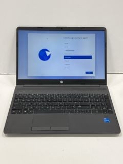 HP 250 G9 512 GB LAPTOP IN GREY: MODEL NO 6S6S9EA#ABU (WITH CHARGING CABLE, SOME LIGHT COSMETIC WEAR) INTEL CORE I5-1235U @ 1.30GHZ, 16 GB RAM, 15.6" SCREEN, INTEL IRIS XE GRAPHICS [JPTM124184] THIS