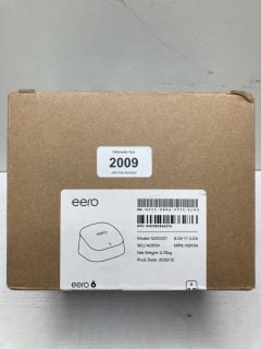 EERO 6 DUAL-BAND MESH WIFI ROUTER(SEALED) WIFI BOX IN BLACK: MODEL NO N10001 (WITH BOX & ACCESSORIES) [JPTN41373] THIS PRODUCT IS FULLY FUNCTIONAL AND IS PART OF OUR PREMIUM TECH AND ELECTRONICS RANG