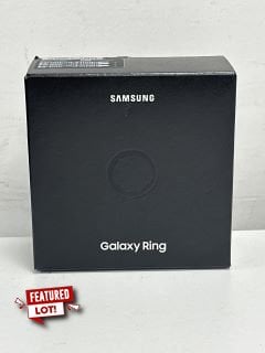 SAMSUNG GALAXY RING SMART RING (ORIGINAL RRP - £399) IN TITANIUM BLACK: MODEL NO SM-Q508 (WITH BOX, CASE & CHARGE CABLE, SIZE 8) [JPTM124203] THIS PRODUCT IS FULLY FUNCTIONAL AND IS PART OF OUR PREMI