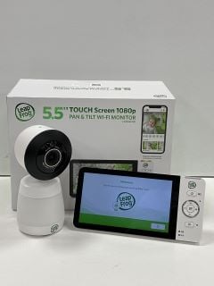 LEAP FROG 5.5" TOUCH SCREEN 1080P PAN AND TILT WI-FI BABY MONITOR IN WHITE: MODEL NO LF2936FHD (WITH BOX & ALL ACCESSORIES) [JPTM124227] THIS PRODUCT IS FULLY FUNCTIONAL AND IS PART OF OUR PREMIUM TE