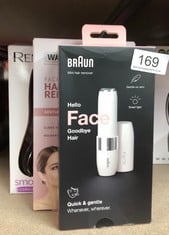 QUANTITY OF HEALTH & BEAUTY ITEMS TO INCLUDE BRAUN FACE MINI HAIR REMOVER, FACIAL HAIR REMOVER FOR WOMEN MINI-SIZED DESIGN FOR PORTABILITY, EFFICIENT FACIAL HAIR REMOVAL ANYTIME, ANYWHERE, WITH SMART