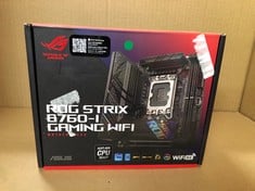 ASUS ROG STRIX B760-I GAMING WIFI, INTEL LGA 1700, 2 X DIMM DDR5, 1 X DISPLAYPORT, 1 X HDMI.: LOCATION - RACK B