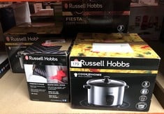 QUANTITY OF KITCHEN & APPLIANCES ITEMS TO INCLUDE RUSSELL HOBBS GROOVE ELECTRIC 1.7L CORDLESS KETTLE (FAST BOIL 3KW, BLACK TEXTURED PLASTIC WITH BRUSHED GOLD ACCENTS, REMOVABLE WASHABLE ANTI-SCALE FI