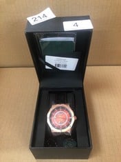 GAMAGES OF LONDON LIMITED EDITION HAND ASSEMBLED COMPASS AUTOMATIC ROSE WATCH SKU:GA1692 RRP £705:: LOCATION - RACK C