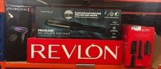 QUANTITY OF HEALTH & BEAUTY ITEMS TO INCLUDE REVLON ONE-STEP BLOW-DRY MULTI STYLER - 3 IN 1 TOOL - DRY, CURL AND VOLUMIZE WITH THE 3 INTERCHANGEABLE ATTACHMENTS (DETACHABLE HEAD, CURLER, DRYER, STYLE