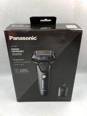 PANASONIC ES-LV 97 5-BLADE WET & DRY ELECTRIC SHAVER FOR MEN, RECHARGEABLE, RESPONSIVE BEARD SENSOR, MULTI-FLEX 16D HEAD, AUTO CLEANING, CHARGING STAND, GIFT FOR MEN (2 PIN UK PLUG).: LOCATION - TOP