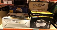 QUANTITY OF KITCHEN & APPLIANCES ITEMS TO INCLUDE TOWER T27034 WAFFLE MAKER, 900 W, STAINLESS STEEL: LOCATION - RACK C