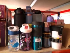 QUANTITY OF SPORTS & EXERCISE ITEMS TO INCLUDE CONTIGO BYRON SNAPSEAL TRAVEL MUG, STAINLESS STEEL THERMAL MUG, VACUUM FLASK, LEAK PROOF TUMBLER, COFFEE MUG WITH BPA FREE EASY-CLEAN LID, 470 ML, BISCA