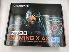 GIGABYTE Z790 GAMING X AX MOTHERBOARD - SUPPORTS INTEL CORE 14TH CPUS, 16*+1+2 PHASES DIGITAL VRM, UP TO 7600MHZ DDR5, 4X PCIE 4.0 M.2, WI-FI 6E, 2.5GBE LAN, USB 3.2 GEN 2. RRP £188: LOCATION - TOP 5