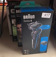 QUANTITY OF HEALTH & BEAUTY ITEMS TO INCLUDE BRAUN 51-B1000S SHAVER TRIMMER BLACK,BLUE: LOCATION - RACK E