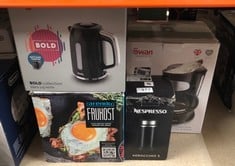 QUANTITY OF KITCHEN & APPLIANCES ITEMS TO INCLUDE NESPRESSO AEROCCINO 3 MILK FROTHER BLACK - COMPLETE STANDALONE UNIT: LOCATION - RACK E