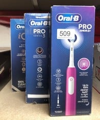 QUANTITY OF HEALTH & BEAUTY ITEMS TO INCLUDE ORAL-B PRO JUNIOR KIDS ELECTRIC TOOTHBRUSH, 1 TOOTHBRUSH HEAD, 3 MODES WITH KID-FRIENDLY SENSITIVE MODE, FOR AGES 6+, 2 PIN UK PLUG, PURPLE: LOCATION - RA