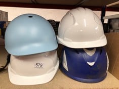 QUANTITY OF OUTDOOR & GARDEN ITEMS TO INCLUDE HARD HATS COLOR WHITE: LOCATION - RACK F