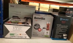 QUANTITY OF KITCHEN & APPLIANCES ITEMS TO INCLUDE BREVILLE BLEND ACTIVE PERSONAL BLENDER & SMOOTHIE MAKER | 350W | 2 PORTABLE BLEND ACTIVE BOTTLES (600ML) | LEAK PROOF LIDS | WHITE & GREEN [VBL246]: