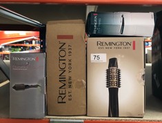 QUANTITY OF HEALTH & BEAUTY ITEMS TO INCLUDE REMINGTON KERATIN PROTECT HEATED HOT HAIR BRUSH FOR VOLUME, BODY, BOUNCE AND BLOW-DRY STYLE CURLS (45MM MIXED BRISTLE BRUSH, KERATIN & ALMOND OIL INFUSED