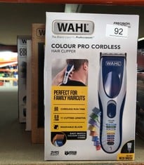 QUANTITY OF HEALTH & BEAUTY ITEMS TO INCLUDE WAHL COLOUR PRO CORDLESS HAIR CLIPPER KIT, NECK DUSTER, COLOUR CODED COMBS, HAIR CLIPPERS FOR MEN, HEAD SHAVER, MEN'S HAIR CLIPPER, EASY HOME HAIRCUTTING,