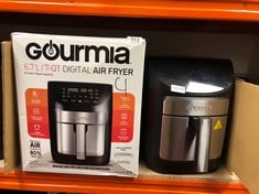 2 X GOURMIA DIGITAL AIR FRYER GAF798, 6.6L, BLACK: LOCATION - A