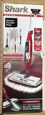 SHARK KLIK N FLIP SMARTONIC DELUXE STEAM POCKET MOP S6003UKCO WITH 4 GRIP PADS.: LOCATION - A