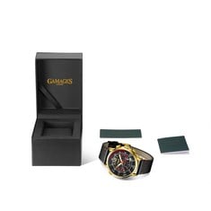 GAMAGES OF LONDON LIMITED EDITION HAND ASSEMBLED INDICATOR MECHANICAL QUARTZ GOLD RED SKU:GA1982 RRP £825 : LOCATION - A