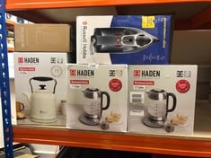 QUANTITY OF KITCHEN & APPLIANCES ITEMS TO INCLUDE HADEN RICHMOND TEMPERATURE CONTROL KETTLE - KEEP WARM FUNCTION - STAINLESS STEEL & GLASS KETTLE - 3000W FAST BOIL & QUIET ELECTRIC KETTLE - 1.7L KETT