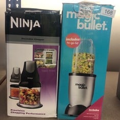 QUANTITY OF KITCHEN & APPLIANCES ITEMS TO INCLUDE NUTRIBULLET MAGIC BULLET STARTER KIT - ALL-IN-ONE FOOD PROCESSOR & BLENDER - 10,000 RPM SPEED - 4 PIECE KIT WITH 1X HIGH TORQUE POWER BASE, 1X TALL C