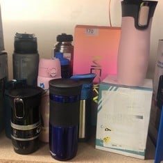 QUANTITY OF SPORTS & EXERCISE ITEMS TO INCLUDE CONTIGO UNISEX'S WEST LOOP AUTOSEAL THERMOBECHER, EDELSTAHL ISOLIERBECHER, KAFFEEBECHER TO GO, BPA FREI, AUSLAUFSICHERER REISEBECHER MIT EASY-CLEAN-DECK