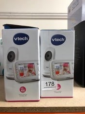 VTECH VM3250 VIDEO BABY MONITOR WITH CAMERA,300M LONG RANGE, BABY MONITOR WITH 2.8"LCD SCREEN,UP TO 19-HR VIDEO STREAMING,NIGHT VISION,SECURED TRANSMISSION,TEMPERATURE SENSOR,SOOTHING SOUNDS,2X ZOOM: