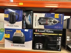 QUANTITY OF ASSORTED KITCHEN ITEMS TO INCLUDE RUSSELL HOBBS HONEYCOMB BLACK KETTLE: LOCATION - A