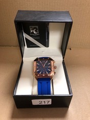 LIMITED EDITION SWAN & EDGAR HAND ASSEMBLED ELEGANCE CLASSIQUE AUTOMATIC BLUE SKU:SR01171 RRP £200: LOCATION - B