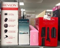 QUANTITY OF HEALTH & BEAUTY ITEMS TO INCLUDE REVLON ONE-STEP BLOW-DRY MULTI STYLER - 3 IN 1 TOOL - DRY, CURL AND VOLUMISE WITH THE 3 INTERCHANGEABLE ATTACHMENTS (DETACHABLE HEAD, CURLER, DRYER, STYLE