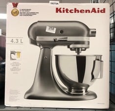 QUANTITY OF KITCHEN & APPLIANCES ITEMS TO INCLUDE KITCHENAID UK 5KSM95PSBCU STAND MIXER WITH POURING SHIELD, 275 W, SILVER: LOCATION - B