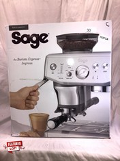 SAGE BLACK STAINLESS BARISTA EXPRESS IMPRESS COFFEE MACHINE: LOCATION - A