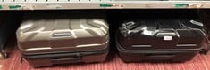 SAMSONITE GREY SUITCASE & SAMSONITE BLACK SUITCASE: LOCATION - C