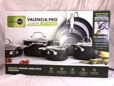 GREEN PAN VALENCIA PRO 11 PIECE HARD ANODIZED POT SET: LOCATION - A