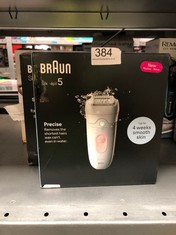 QUANTITY OF HEALTH & BEAUTY ITEMS TO INCLUDE BRAUN SILK-ÉPIL 5, EPILATOR FOR EASY HAIR REMOVAL, WET & DRY, LASTING SMOOTH SKIN, 5-000, WHITE/FLAMINGO: LOCATION - D